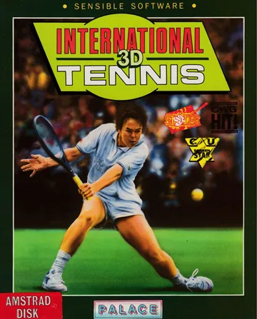 International 3D Tennis (UK) (1990) box cover front